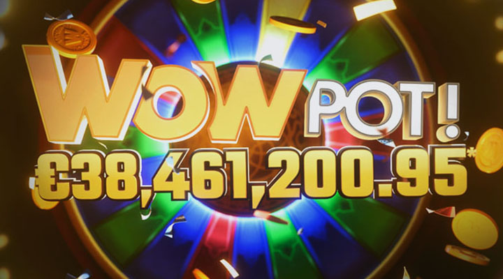 World record jackpot on the WowPot slot machines